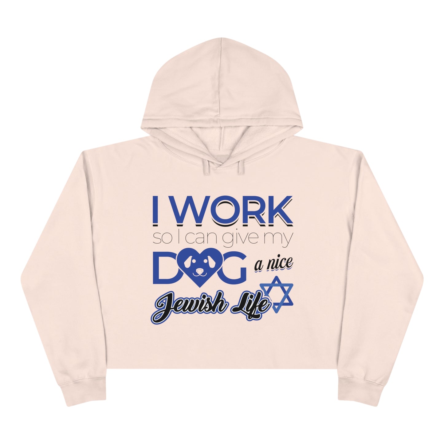 Nice Jewish Life Cropped Hoodie by HaHa Novelties